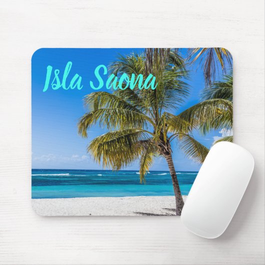 Isla Saona Beach Domenican Mousepad (Mit Mouse)