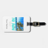 Isla Saona Beach Vintages Design Gepäckanhänger (Vorderseite horizontal)