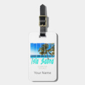 Isla Saona Beach Vintages Design Gepäckanhänger (Vorderseite vertikal)