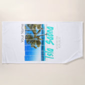 Isla Saona Beach Vintages Design Strandtuch (Vorderseite)