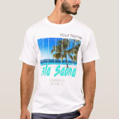 Isla Saona Beach Vintages Design T-Shirt (Vorderseite)