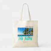 Isla Saona Beach Vintages Design Tragetasche (Rückseite)