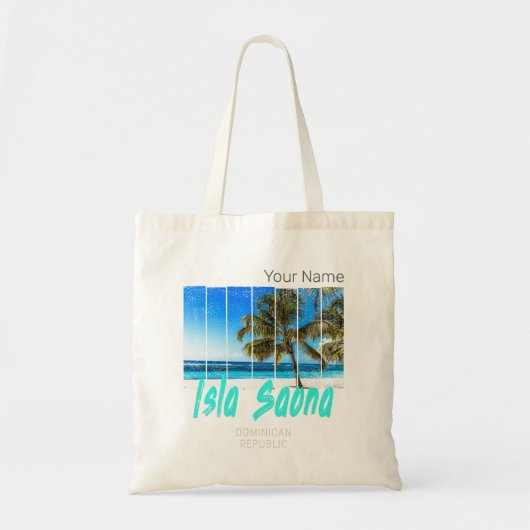 Isla Saona Beach Vintages Design Tragetasche (Vorne)