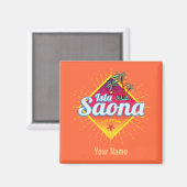 Isla Saona Karibische Dominikanische Republik Retr Magnet (Vorderseite/Rückseite)