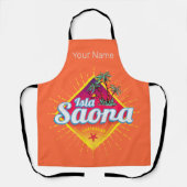 Isla Saona Karibische Dominikanische Republik Retr Schürze (Vorderseite)