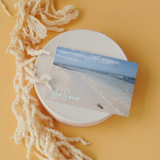 Isla Saona - Karibischer Strand mit Seashell Postkarte