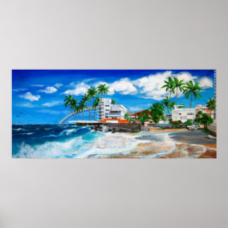 Isla Verde, 1,500 $ Aussicht auf den Strand von Sa Poster