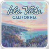 Isla Vista California Santa Barbara Goleta Uni Aufkleber (Vorderseite)