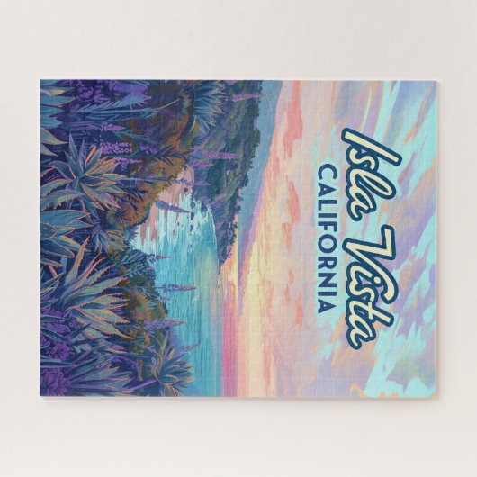 Isla Vista California Santa Barbara Goleta Uni Puzzle (Horizontal)