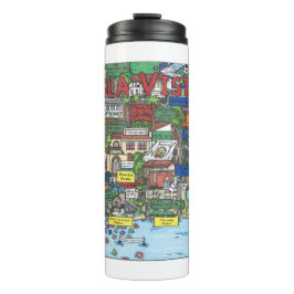 Isla Vista Karte Thermal Tumbler Thermosbecher