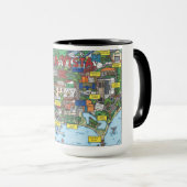 Isla Vista Map Kaffee Tasse (VorderseiteRechts)