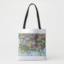 Isla Vista Map Tote Bag Tasche