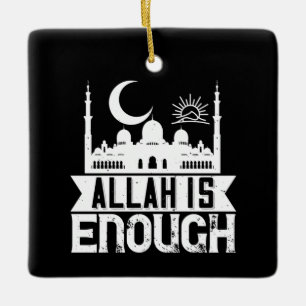 Islam - Allah genügt Keramikornament