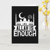 Islam - Allah ist genug Karte (Gelbe Blume)