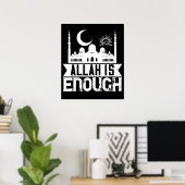 Islam - Allah ist genug Poster (Heimbüro)