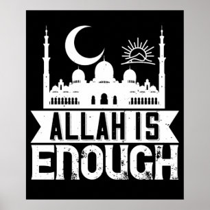 Islam - Allah ist genug Poster