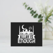 Islam - Allah ist genug Postkarte (Stehend Vorderseite)