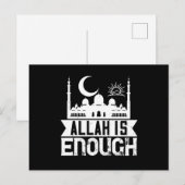 Islam - Allah ist genug Postkarte (Vorne/Hinten)