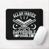 Islam - Allah macht unmöglich Mousepad (Mit Mouse)