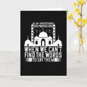 Islam - Allah versteht unsere Gebete Karte (Gelbe Blume)