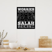 Islam - Ängste enden, wenn Salah beginnt Poster (Küche)