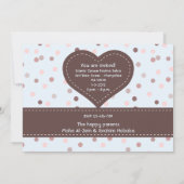 Islam Aqiqah Baby Ankündigung polka dots Junge (Rückseite)