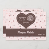 Islam Aqiqah Baby Ankündigung polka dots Mädchen (Vorne/Hinten)
