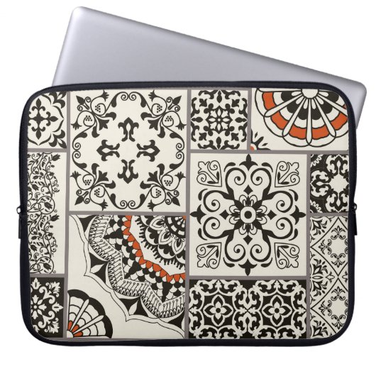 Islam Arabic Majolica Tiles Patchwork Laptopschutzhülle (Vorderseite)