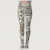 Islam Arabic Majolica Tiles Patchwork Leggings (Vorderseite)