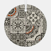Islam Arabic Majolica Tiles Patchwork Ornament Aus Glas (Rückseite)