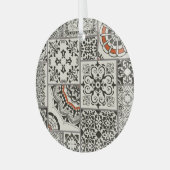 Islam Arabic Majolica Tiles Patchwork Ornament Aus Glas (Vorderseite links)