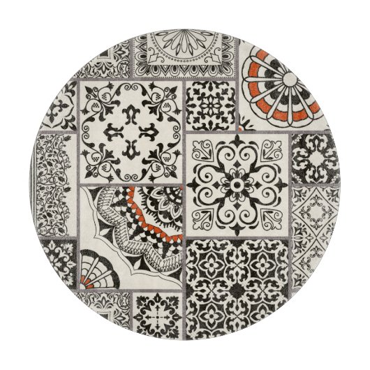 Islam Arabic Majolica Tiles Patchwork Schneidebrett (Vorderseite)