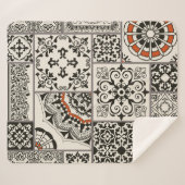 Islam Arabic Majolica Tiles Patchwork Sherpadecke (Vorderseite (Horizontal))