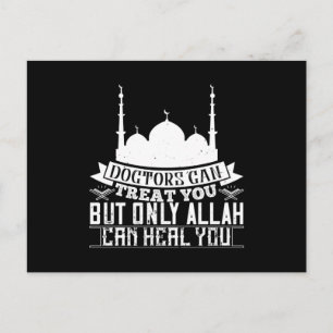 Islam - Ärzte können Sie behandeln Allah kann Sie Postkarte