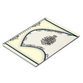 Islam bismillah Damastfalke-Kalligraphienotizbuch Notizblock (Linke Seite)