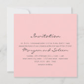 Islam blaue Rose Hochzeit Verlobung muslim einlade Einladung (Rückseite)