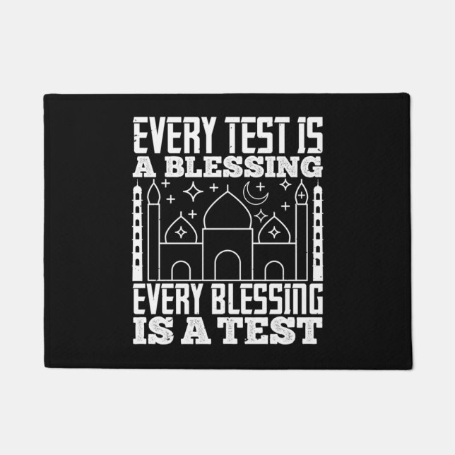 Islam - Every Test Is a Blessing Fußmatte (Vorderseite)