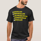 Islam-Gott-bereiter Text-Typografie-Mitteilungs-T T-Shirt (Vorderseite)