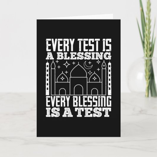 Islam - Jeder Test ist ein Segen Karte (Vorderseite)
