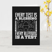 Islam - Jeder Test ist ein Segen Karte (Gelbe Blume)