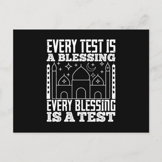 Islam - Jeder Test ist ein Segen Postkarte (Vorderseite)