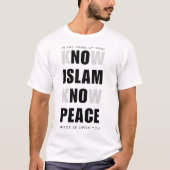 islam kennen den Frieden, das islamische Shirt, da T-Shirt (Vorderseite)