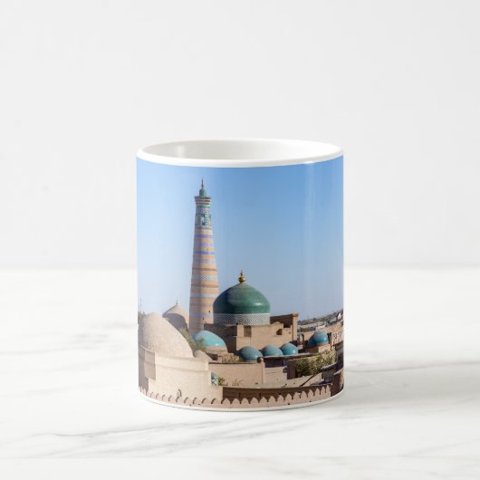Islam Khodja Minaret & Moschee - Chiwa, Usbekistan Kaffeetasse (Mittel)