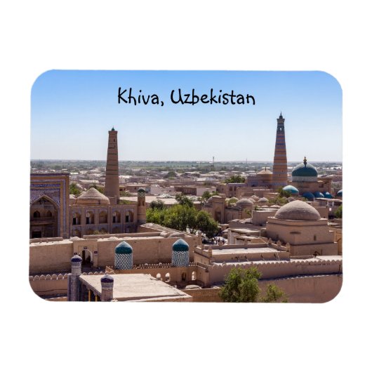 Islam Khodja Moschee und Citadel Kunya-ark - Khiva Magnet (Horizontal)