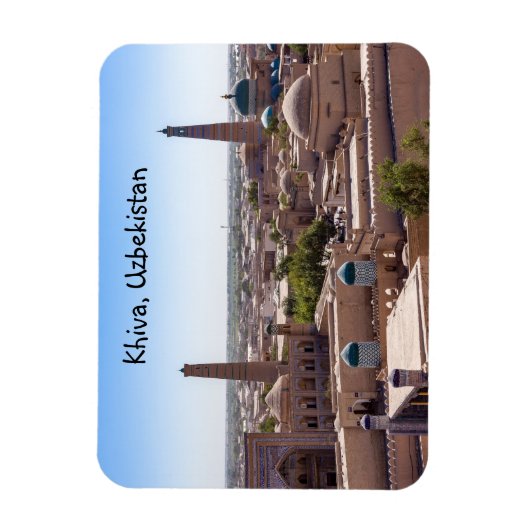 Islam Khodja Moschee und Citadel Kunya-ark - Khiva Magnet (Vertikal)