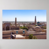 Islam Khodja Moschee und Citadel Kunya-ark - Khiva Poster (Vorne)