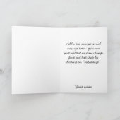 Islam-Kind, das Bismillah-Kalligraphie schreibt, b Karte (Innenseite)