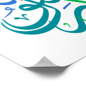 Islam Love Allah Poster (Ecke)