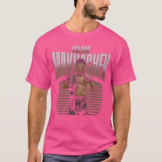 Islam Makhachev Champion Pose T-Shirt (Vorderseite)