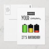 Islam motivierend Anklage Iman Ramadan Islamic Postkarte (Vorne/Hinten)